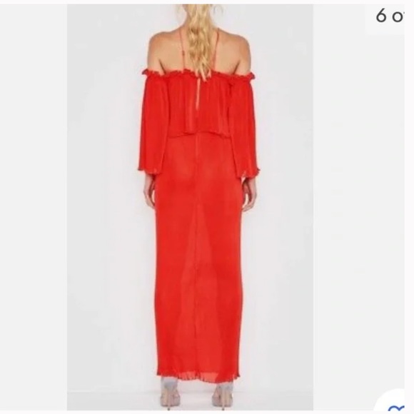 Alice McCall red liberty dress off the shoulder size 2 - Picture 3 of 5